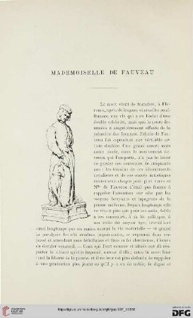 2. Pér. 35.1887: Mademoiselle de Fauveau