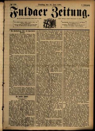 Ausgabe vom Dienstag, den 10. Juni 1890.