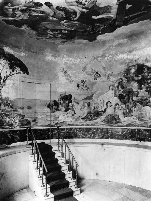 Chiemsee. Neues Schloss Herrenchiemsee (1878-1886; J. Hofmann, G. v. Dollmann). Badezimmer im Nordflügel