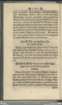 Speck-Oel zu machen für den bösen Grind