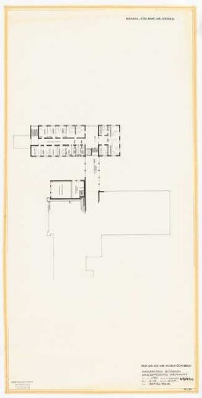 Evangelisches Diakonissenkrankenhaus Bethanien, Berlin-Kreuzberg Umbau. Hauptgebäude: Zwischengeschoss Zielplanung 1:200