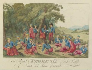 Lagernde Franzosen bei Kehl um 1796