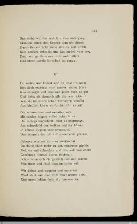 VI Du weisst und leidest und du lebst trotzdem