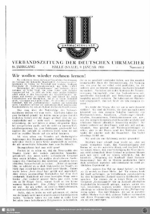 Wir wollen wieder rechnen lernen!