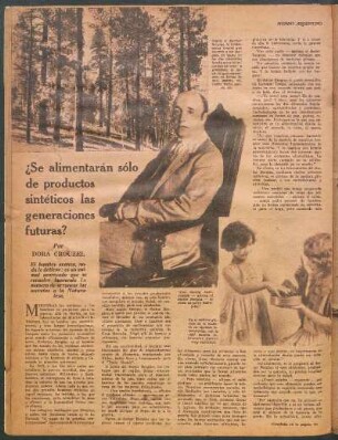 ¿Se alimentarán sólo de productos sintéticos las generaciones futuras?