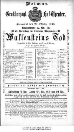 Wallensteins Tod