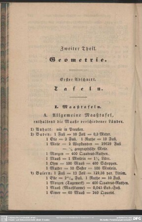 Zweiter Theil. Geometrie