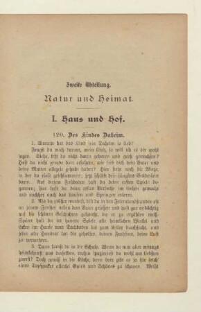 I. Haus und Hof