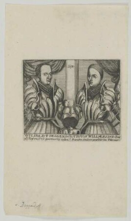 Doppelbildnis des Wilibald von Deggendorf und des Otto von Willmersdorf