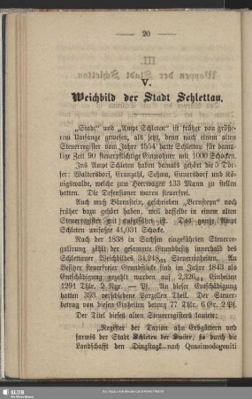 V. Weichbild der Stadt Schlettau
