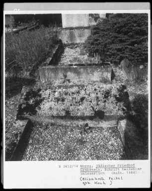 Grabstein der Elisabeth Feitel (geborene Koch)