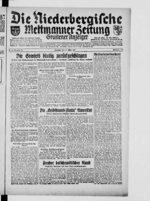 Die Niederbergische Mettmanner Zeitung. 1941-1950