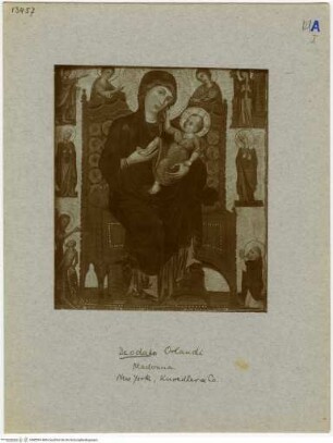 Thronende Madonna mit Engeln, Heiligen und Anbetenden