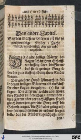 Das ander Capitel.
