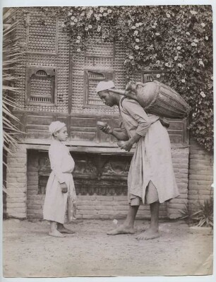 Junge und Wasserträger, Ägypten: Ansicht