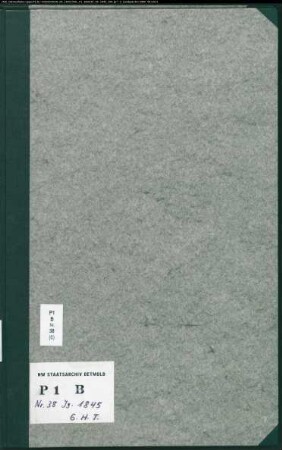 Kirchenbuchduplikat der evangelisch-lutherischen Neustädter Marien-Gemeinde Bielefeld (GHT 1845). (Gemeinde: Evangelisch-lutherische Neustädter Marien-Gemeinde Bielefeld)
