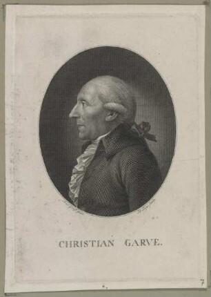 Bildnis des Christian Garve