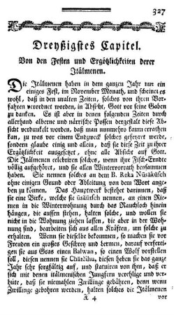 Dreyßigstes Capitel. Von den Festen und Ergötzlichkeiten derer Itälmenen