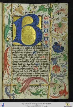 [1r - 121r] Psalterium feriatum monasticum.