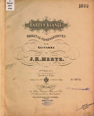 Barden-Klänge : Original-Compositionen für die Guitarre ; 13tes Werk, 4. Gondoliera