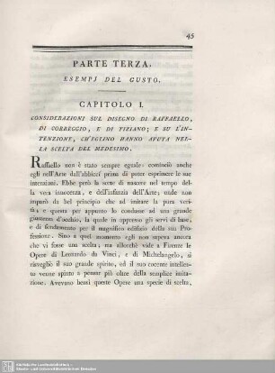 Parte Terza. Esempj Del Gusto.