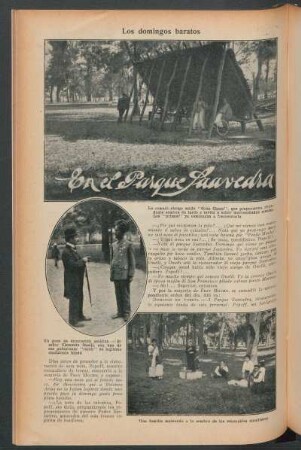 En el parque Saavedra : Los domingos baratos