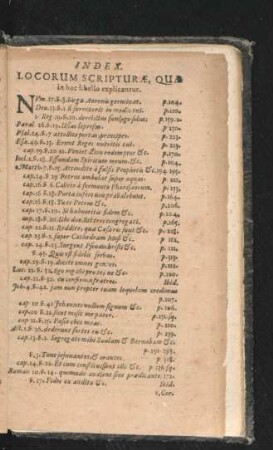 Index Locorum Scripturae