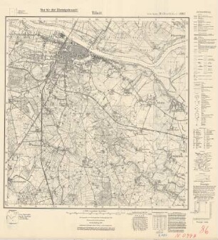 0997 Tilsit (4-cm-Karte) Meßtischblatt