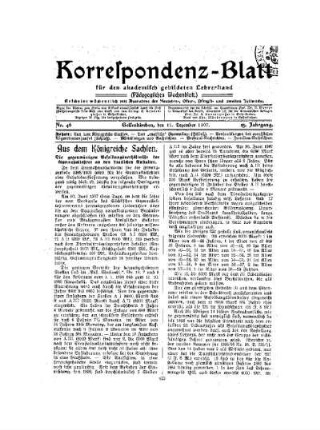Aus dem Königreiche Sachsen