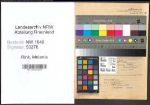 Entnazifizierung Melanie Rink , geb. 09.03.1914 (Forschungsassistentin)