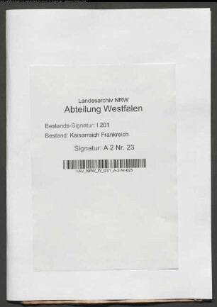 Etat der Commüne Bünde für das 2. Halbjahr 1811.
