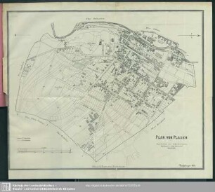 Karte : Plan von Plauen