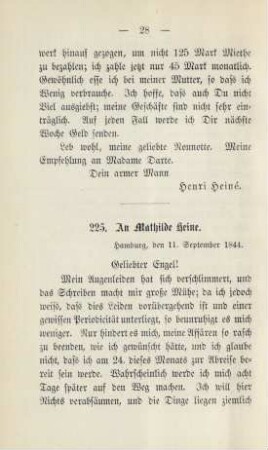 225. An Mathilde Heine