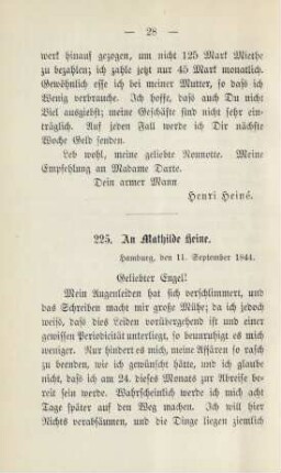 225. An Mathilde Heine