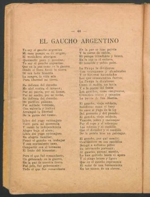 El gaucho argentino