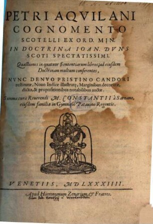 Quaestiones in IV Sententiarum libros