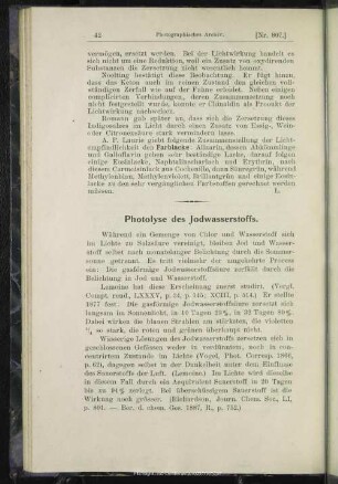 Photolyse des Jodwasserstoffs