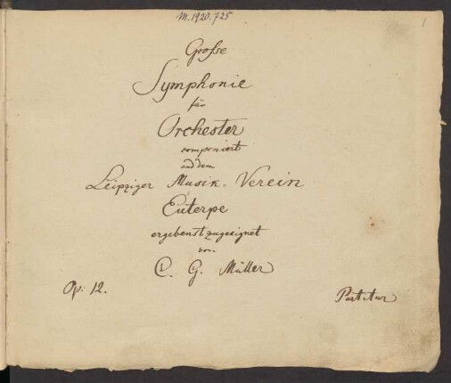 Sinfonien; orch; c-Moll; op. 12