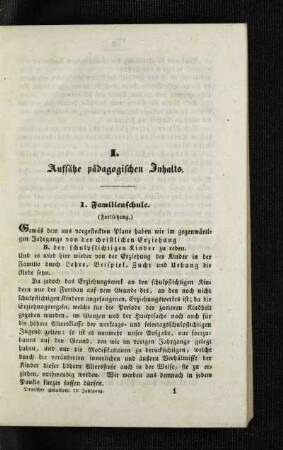 Familienschule : (Fortsetzung)