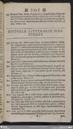 Historiae Litterariae Scriptores