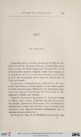XIV. Les Assyriens