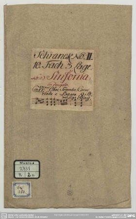 Demetrio. Excerpts - Mus.2731-N-2a : orch