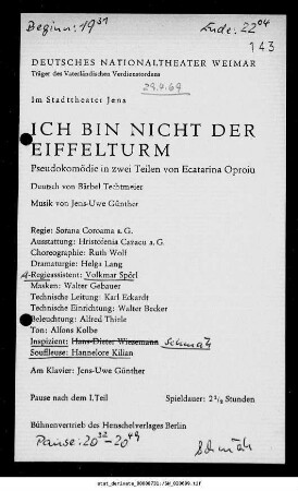 Ich bin nicht der Eiffelturm