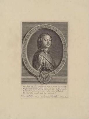 Bildnis Peter I. Alexiewitsch (der Große), Zar von Russland