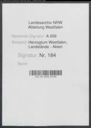 Rheinischer Landtagsabschied (Abschrift)