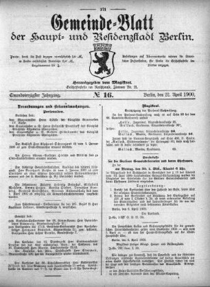 1900,16: No. 16, 22. April 1900