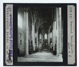 Schwäbisch Gmünd, Heilig-Kreuz-Münster : Innenansicht, Blick nach O, Chor