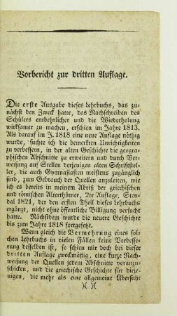 Vorbericht zur dritten Auflage