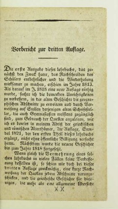 Vorbericht zur dritten Auflage