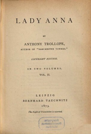 Lady Anna, 2
